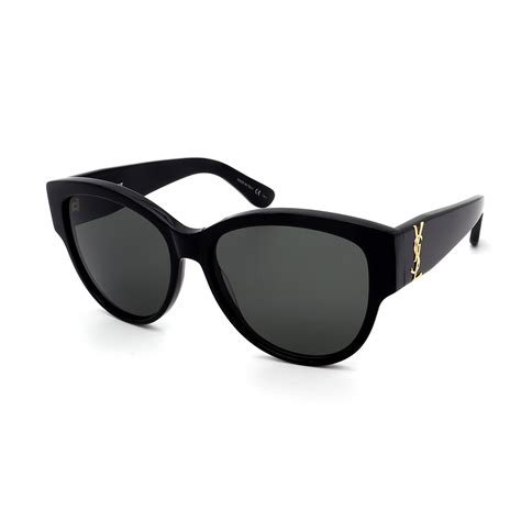 black ysl sunglasses|saint laurent black sunglasses.